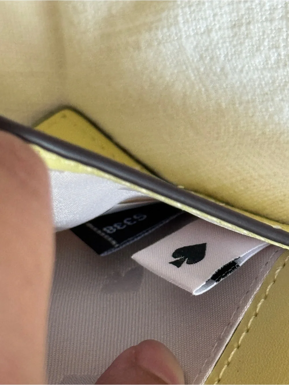 Kate Spade Kayla Small L-Zip Pebbled Leather Wallet - Lime Slushy EUC $129 msrp